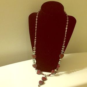 Garnet and Aquamarine Necklace